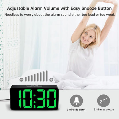 Small Digital Alarm Clock for Bedroom, RGB Kids Alarm Clock Boys