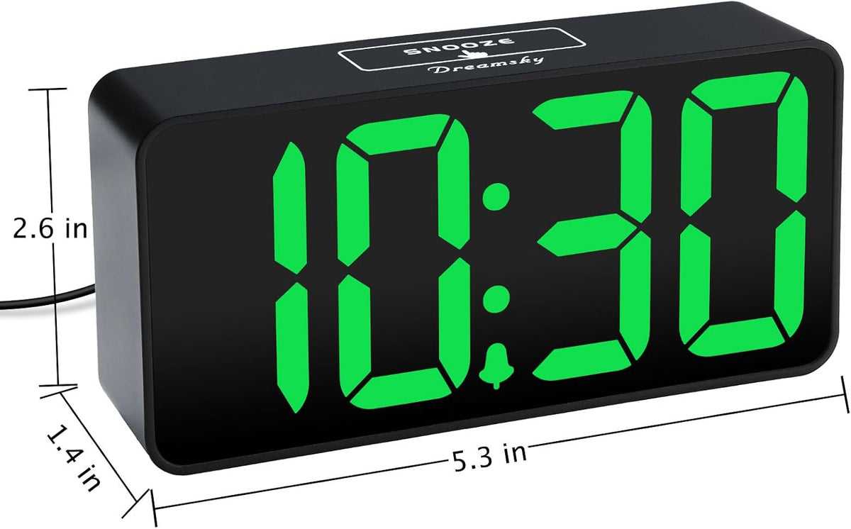 Small Digital Alarm Clock for Bedroom, RGB Kids Alarm Clock Boys