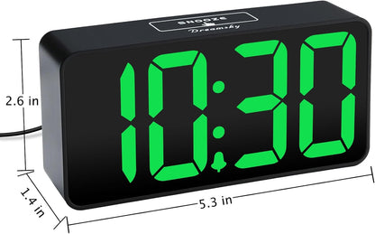 Small Digital Alarm Clock for Bedroom, RGB Kids Alarm Clock Boys