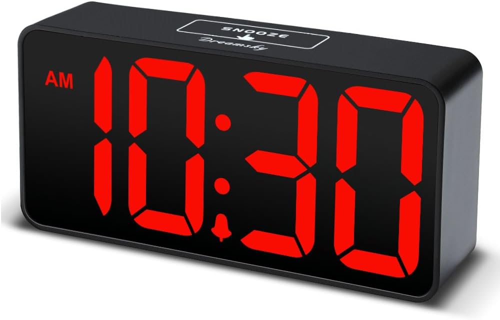 Small Digital Alarm Clock for Bedroom, RGB Kids Alarm Clock Boys