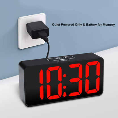Small Digital Alarm Clock for Bedroom, RGB Kids Alarm Clock Boys