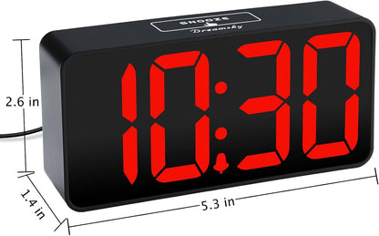 Small Digital Alarm Clock for Bedroom, RGB Kids Alarm Clock Boys