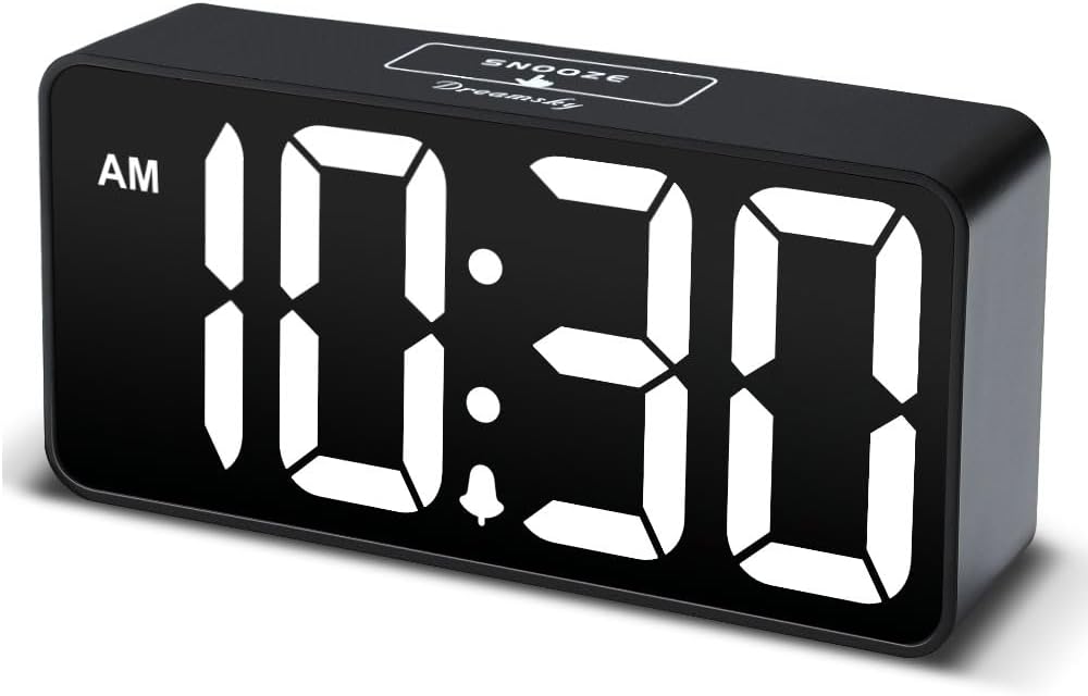 Small Digital Alarm Clock for Bedroom, RGB Kids Alarm Clock Boys