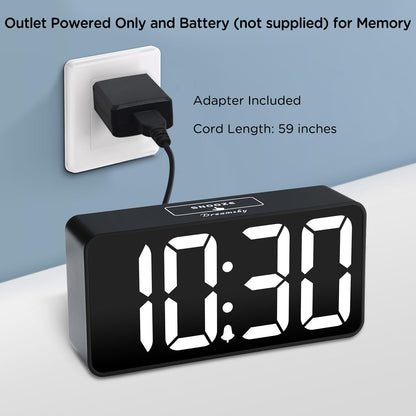 Small Digital Alarm Clock for Bedroom, RGB Kids Alarm Clock Boys