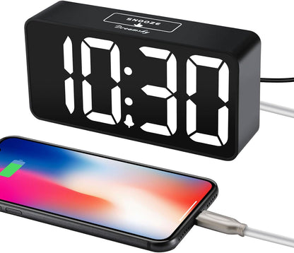 Small Digital Alarm Clock for Bedroom, RGB Kids Alarm Clock Boys