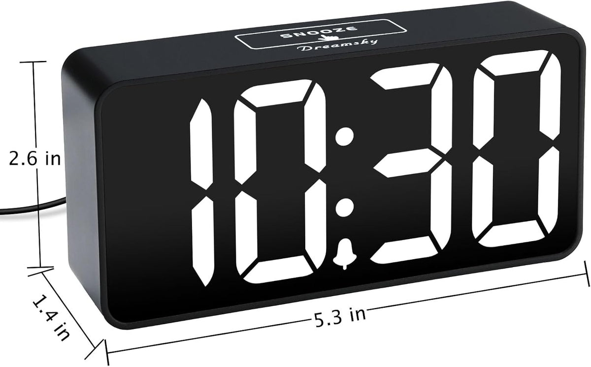 Small Digital Alarm Clock for Bedroom, RGB Kids Alarm Clock Boys
