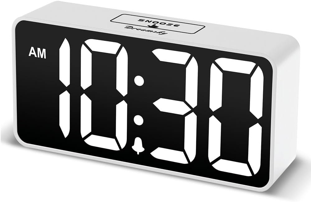 Small Digital Alarm Clock for Bedroom, RGB Kids Alarm Clock Boys