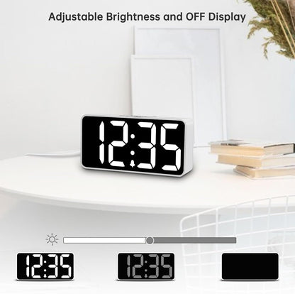 Small Digital Alarm Clock for Bedroom, RGB Kids Alarm Clock Boys