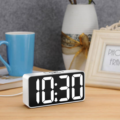 Small Digital Alarm Clock for Bedroom, RGB Kids Alarm Clock Boys