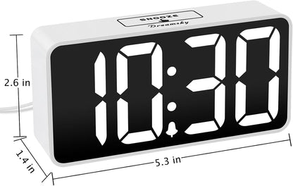 Small Digital Alarm Clock for Bedroom, RGB Kids Alarm Clock Boys