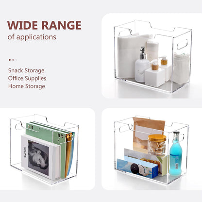 Acrylic File Folder Organizer, Letter Size Hanging File Organizer