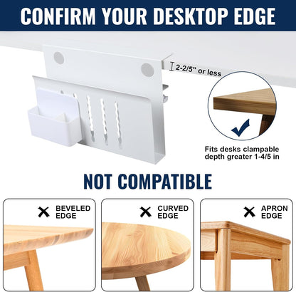 Desk Side Storage, Under Desk Hanging Desk Accessories
