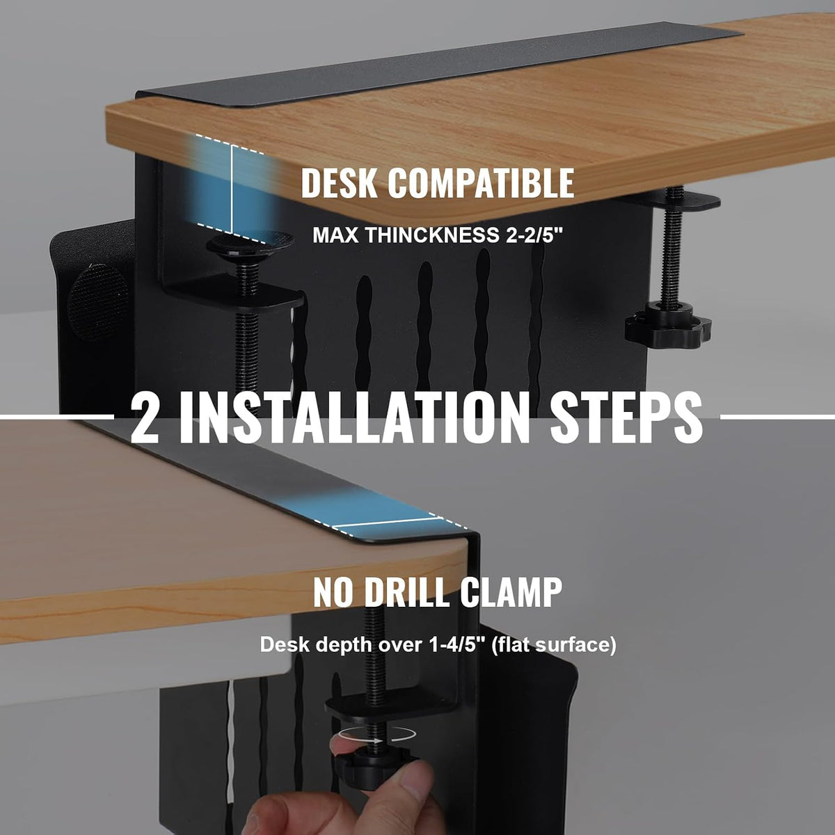 Desk Side Storage, Under Desk Hanging Desk Accessories