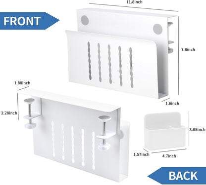 Desk Side Storage, Under Desk Hanging Desk Accessories