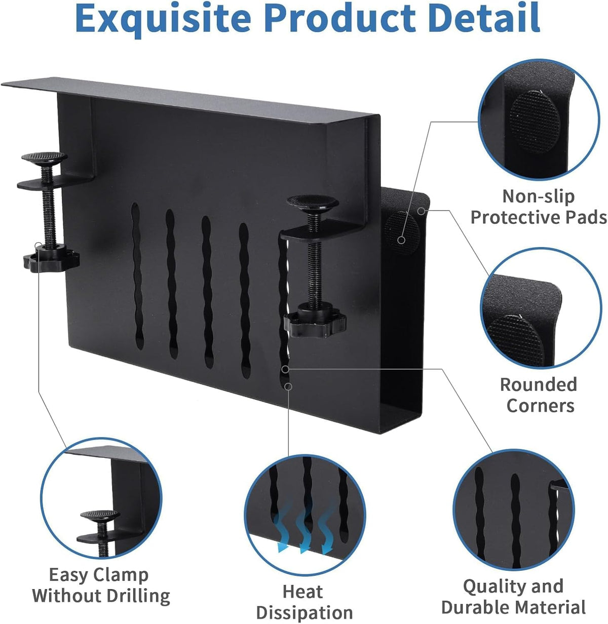 Desk Side Storage, Under Desk Hanging Desk Accessories