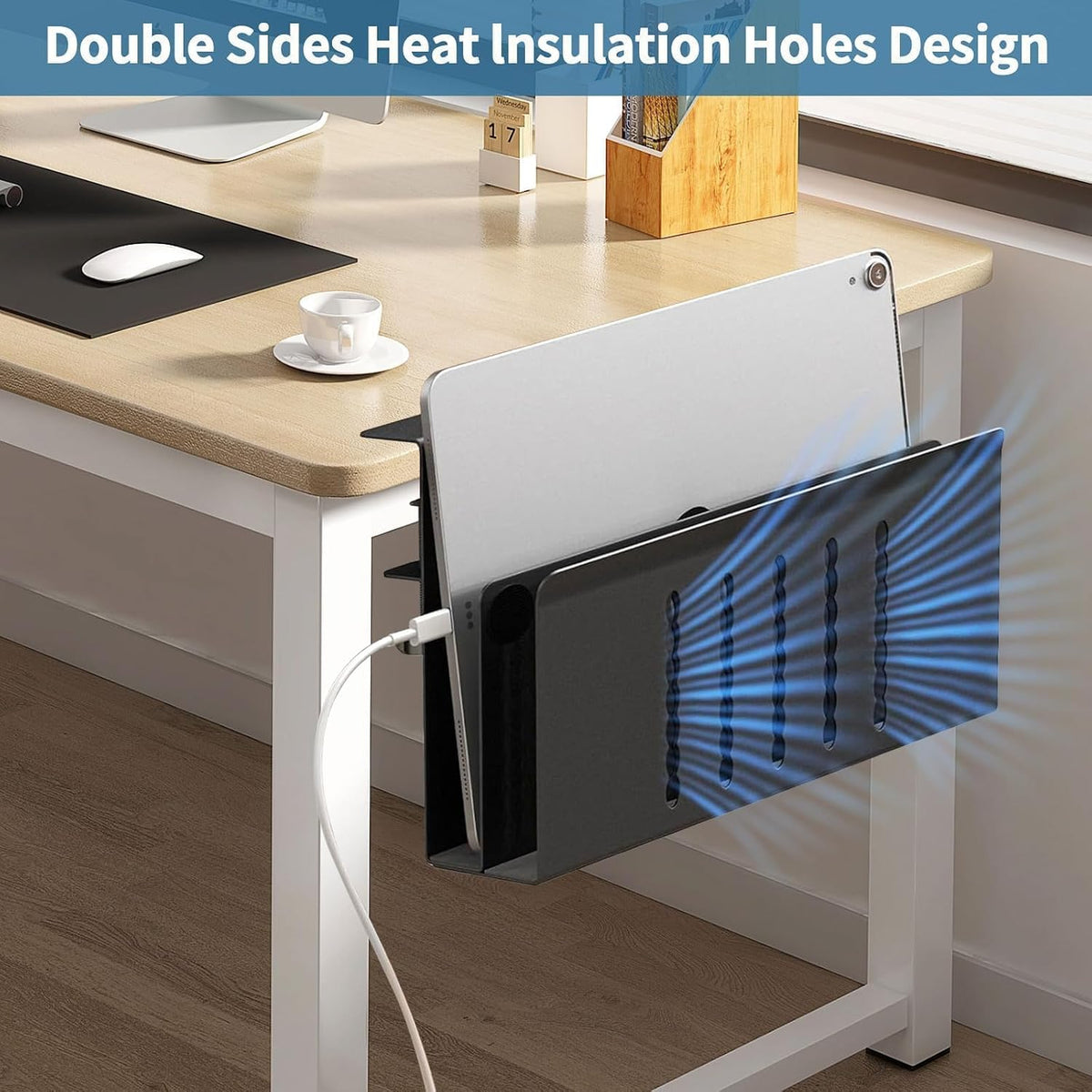 Desk Side Storage, Under Desk Hanging Desk Accessories