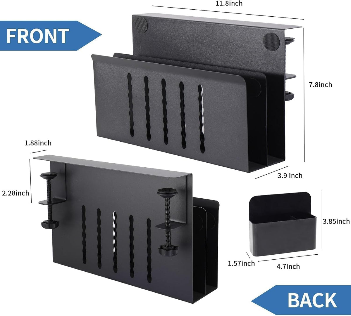 Desk Side Storage, Under Desk Hanging Desk Accessories
