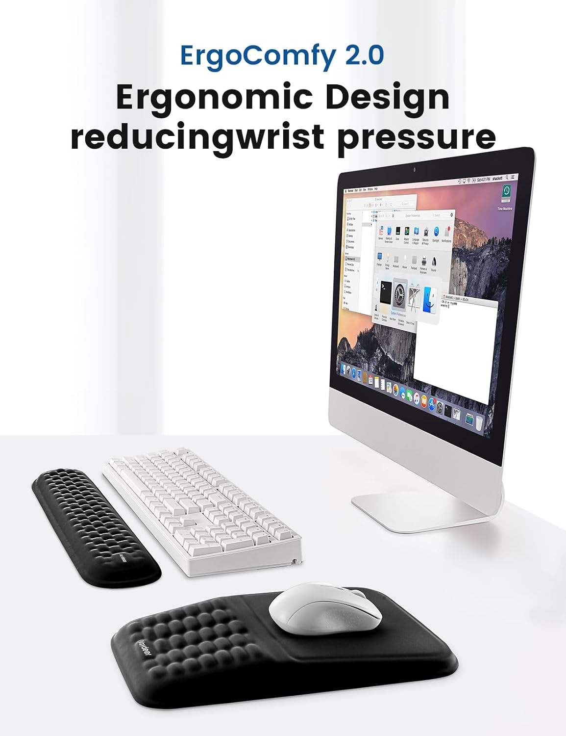 Ergonomic Gel Keyboard Wrist Rest and Mouse Pad with Wrist Rest Set