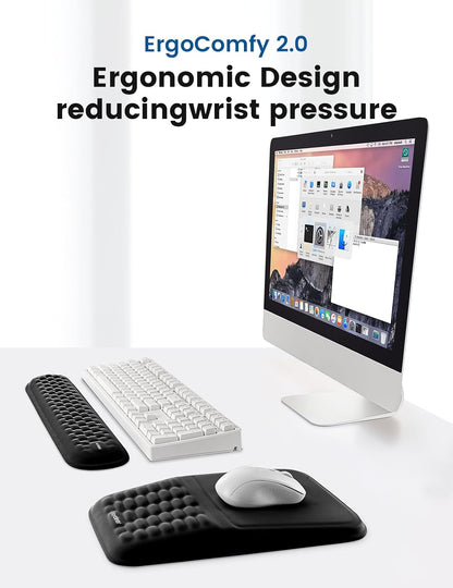 Ergonomic Gel Keyboard Wrist Rest and Mouse Pad with Wrist Rest Set