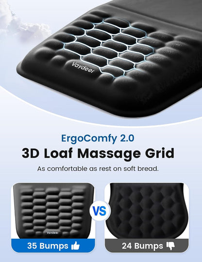 Ergonomic Gel Keyboard Wrist Rest and Mouse Pad with Wrist Rest Set