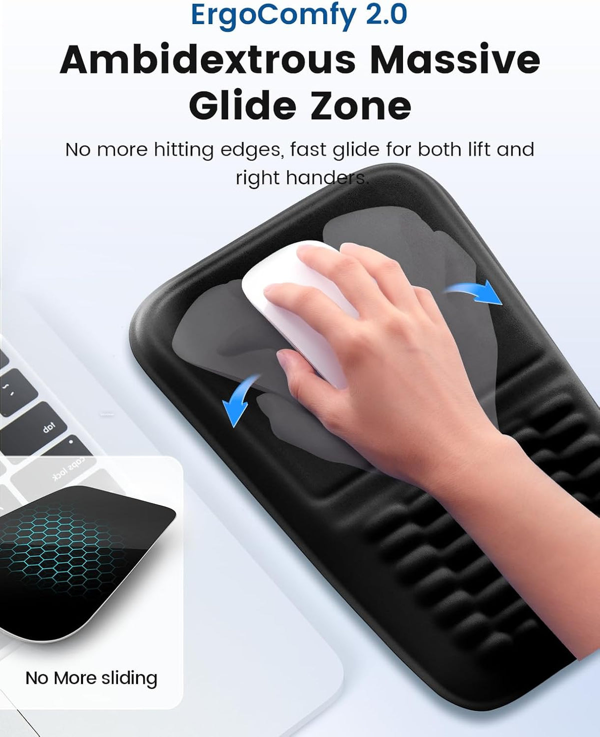 Ergonomic Gel Keyboard Wrist Rest and Mouse Pad with Wrist Rest Set