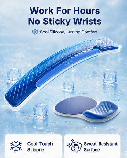 Ergonomic Gel Keyboard Wrist Rest and Mouse Pad with Wrist Rest Set