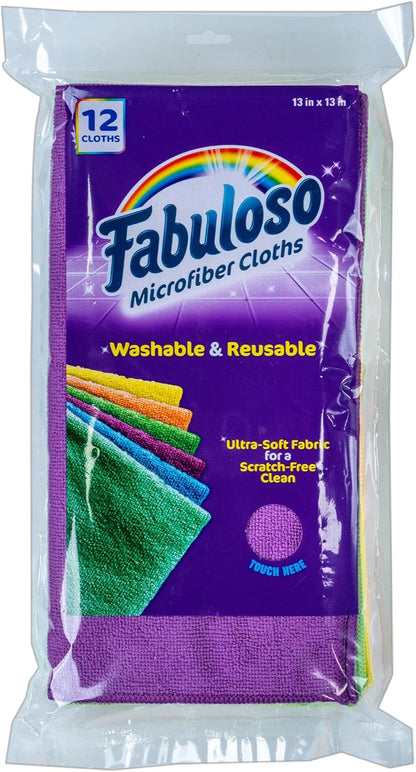 Microfiber Cleaning Cloths for Home & Car, 13x13, Purple