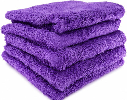 Car Care Microfiber Towels 5-Pack, 500GSM Edgeless Scratch-Free