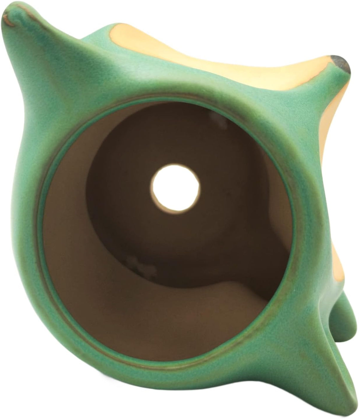 Animal Ceramic Planter Pot, 3.9" Fox Shaped Planters Ceramic Flowerpot Small Succulent Pots Cactus Pot for Home Decor Office Desktop Decoration - Plants Not Included (Blue)