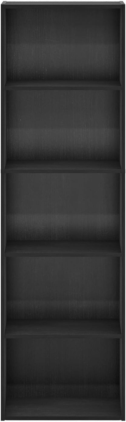 Furinno PASIR Book Shelf, 2-Tier Modern Bookshelf, Open Shelves Bookcase 9 x 12 x 21, Easy Assembly, for Living Room, Bedroom, Home Office, White