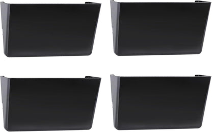 EASEPRES 3 Single Pocket Mesh Hanging File Organizer, Vertical Wall Mounted Magazine File Holder, Mount Basket Mail Paper Document Folder Organizing for Office, Home and School, Black