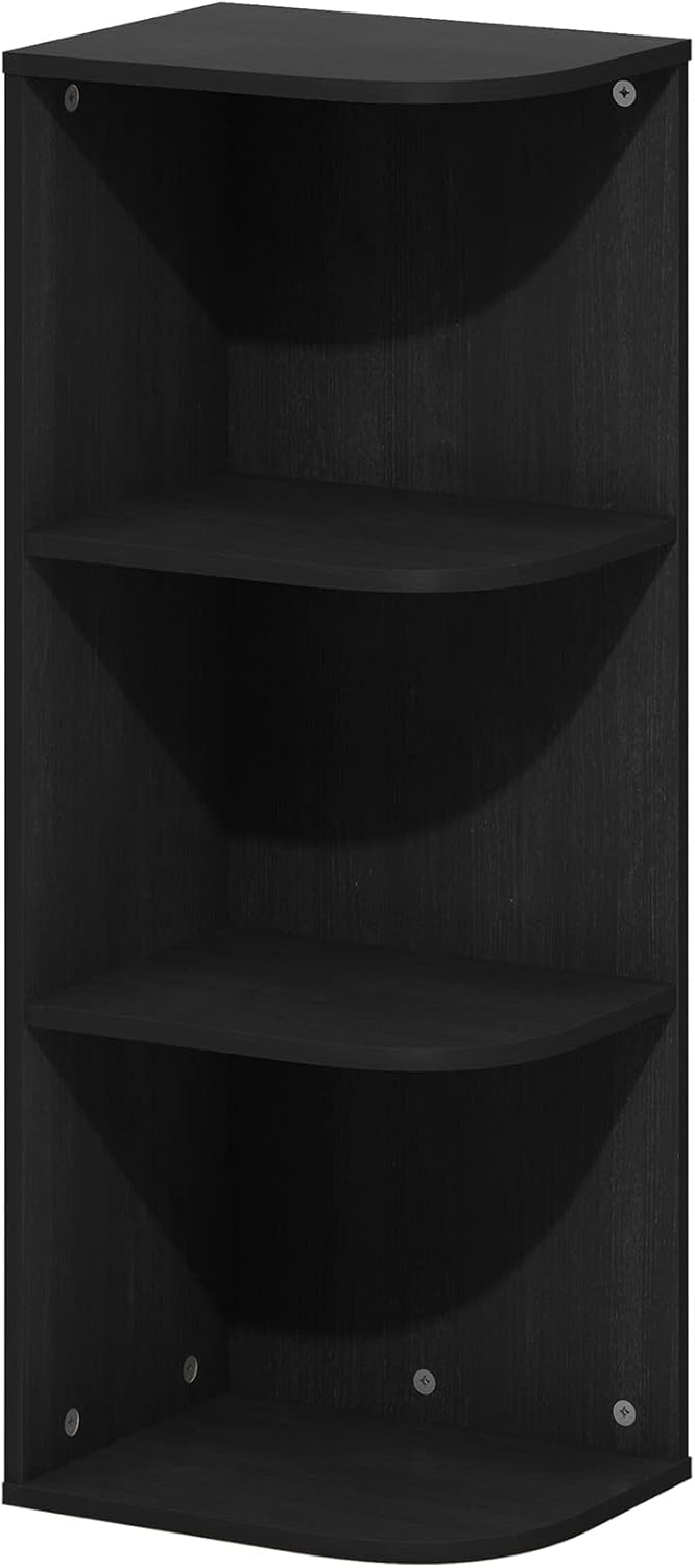 Furinno PASIR Book Shelf, 2-Tier Modern Bookshelf, Open Shelves Bookcase 9 x 12 x 21, Easy Assembly, for Living Room, Bedroom, Home Office, White