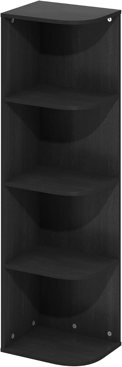 Furinno PASIR Book Shelf, 2-Tier Modern Bookshelf, Open Shelves Bookcase 9 x 12 x 21, Easy Assembly, for Living Room, Bedroom, Home Office, White