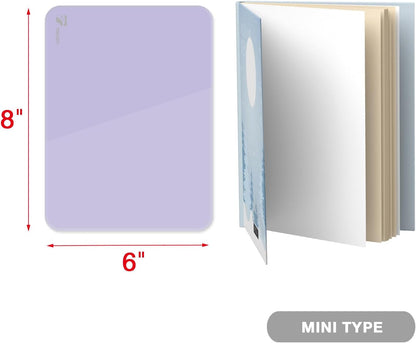 Small Glass Desktop Whiteboard Dry-Erase, Mini Pure Glass Whiteboard Stand