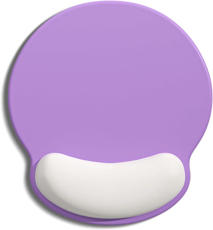 Ergonomic Mouse Pad with Wrist Rest, Comfortable Silicone Non-Slip Computer Pain Relief Gel Mouse Mat with Wrist Support for Gaming, Work, Office, Women & Men, Cute Pattern, Beige