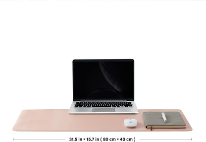Large Cork Desk Mat - 47.2"x 17" Desk Pad for Office and Home - Ideal for Large Mouse Pad and Desk Mats on Top of Desks(Dark Green)