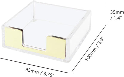 Gold Sticky Note Holder Memo Note Pad Holder Dispenser