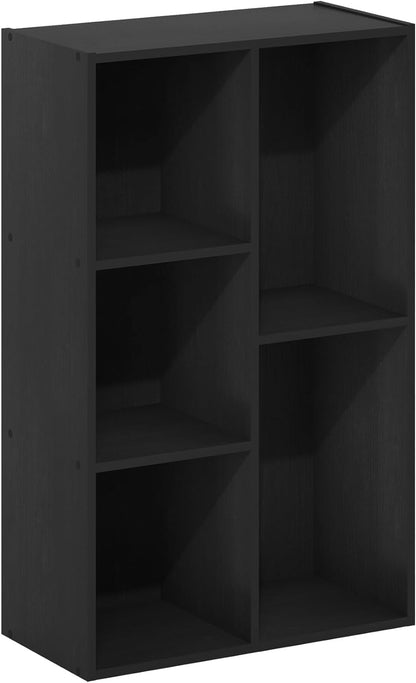 Furinno PASIR Book Shelf, 2-Tier Modern Bookshelf, Open Shelves Bookcase 9 x 12 x 21, Easy Assembly, for Living Room, Bedroom, Home Office, White