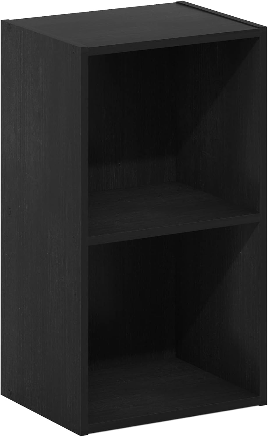 Furinno PASIR Book Shelf, 2-Tier Modern Bookshelf, Open Shelves Bookcase 9 x 12 x 21, Easy Assembly, for Living Room, Bedroom, Home Office, White
