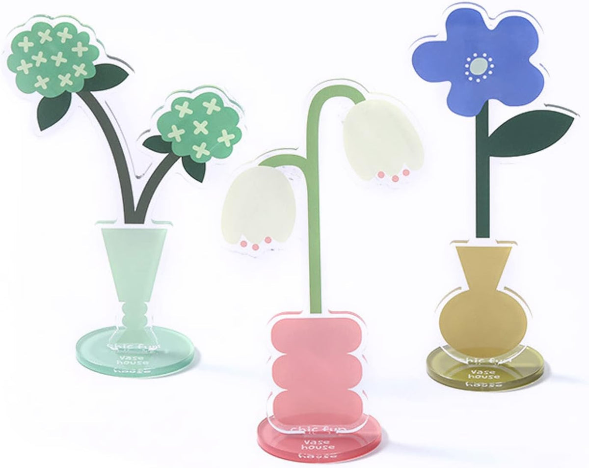 6 pcs Cute Flower Table Card Memo Holder Stand, Table Photo Display Clip Stand for Monmory Photo Picture Memo Cards Paper Note Postcards Wedding Number Card Display
