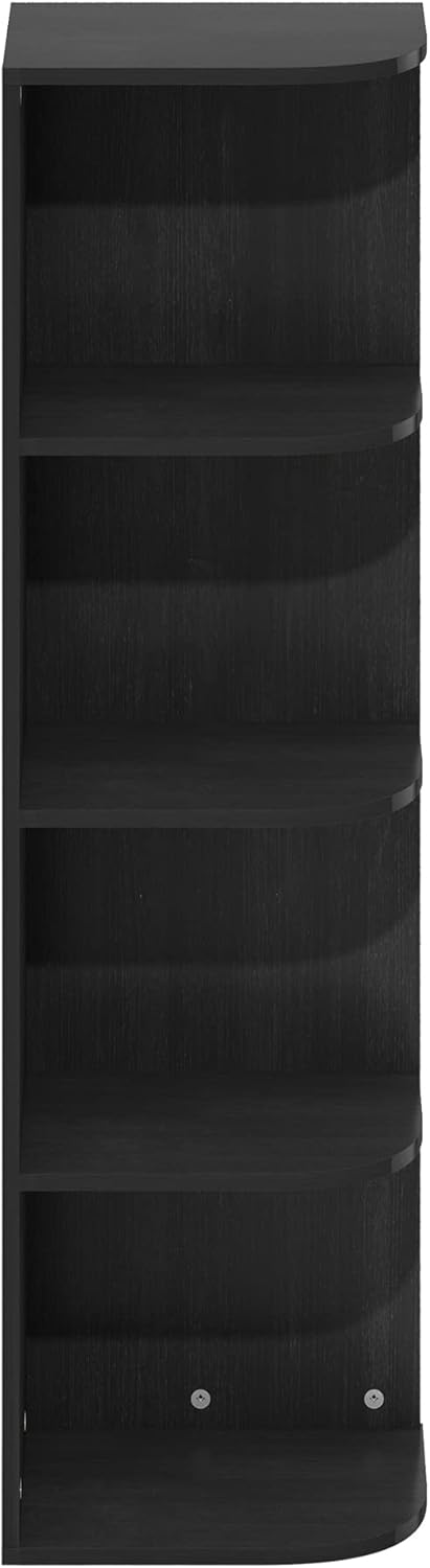 Furinno PASIR Book Shelf, 2-Tier Modern Bookshelf, Open Shelves Bookcase 9 x 12 x 21, Easy Assembly, for Living Room, Bedroom, Home Office, White