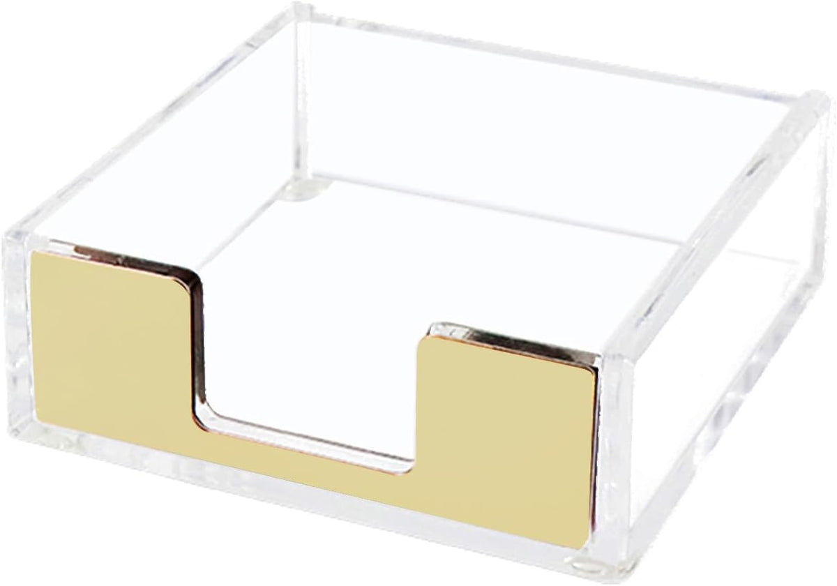 Gold Sticky Note Holder Memo Note Pad Holder Dispenser