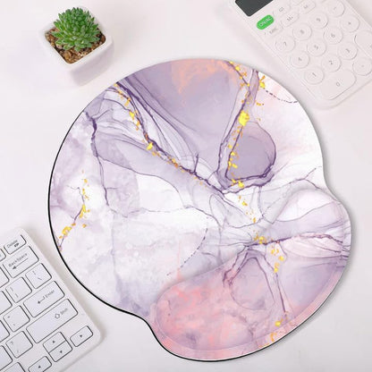 KONVINIT Ergonomic Mouse Pad with Wrist Rest, Small Mousepad with Non-Slip Rubber Base and Smooth Surface, Beach Mouse Pads for Desk, Office Desk Accessories