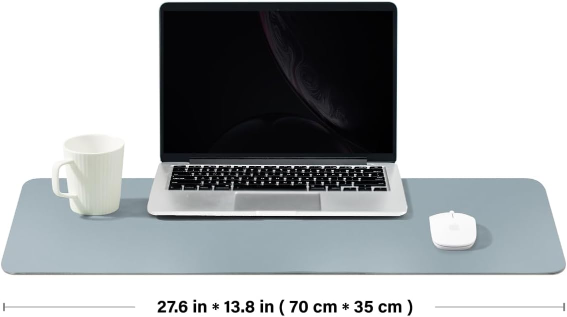 Large Cork Desk Mat - 47.2"x 17" Desk Pad for Office and Home - Ideal for Large Mouse Pad and Desk Mats on Top of Desks(Dark Green)