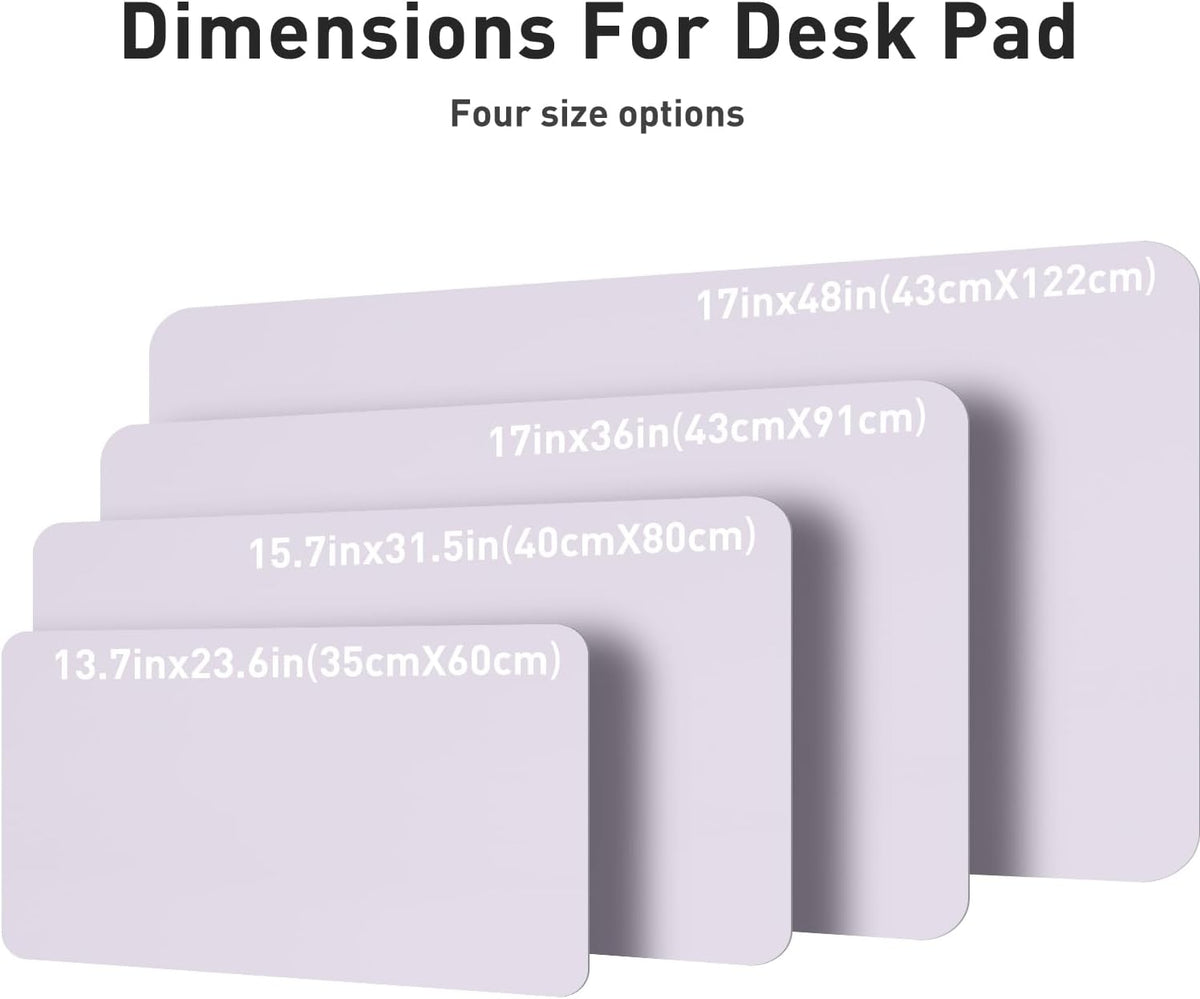 Aothia Leather Office Desk Pad Protector, Non-Slip PU Leather Desk Blotter, Waterproof Laptop Writing Mouse Pad for Office and Home, Black, 31.5" x 15.7" - Colors A