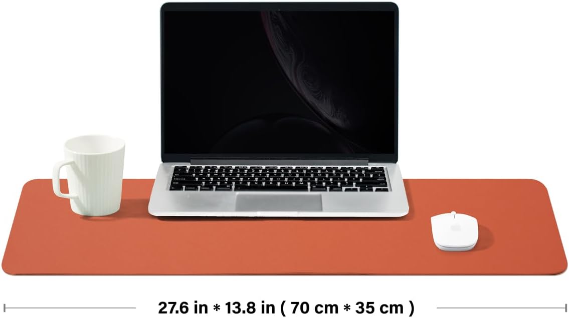 Large Cork Desk Mat - 47.2"x 17" Desk Pad for Office and Home - Ideal for Large Mouse Pad and Desk Mats on Top of Desks(Dark Green)
