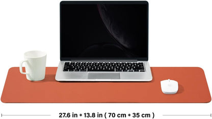 Large Cork Desk Mat - 47.2"x 17" Desk Pad for Office and Home - Ideal for Large Mouse Pad and Desk Mats on Top of Desks(Dark Green)