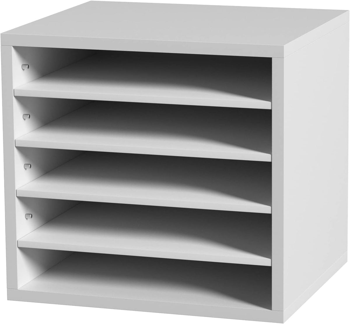 VEVOR Literature Organizers, 12 Compartments Office Mailbox with Adjustable Shelves, Wood Literature Sorter 20.4x12x16.1 inches for Office, Home, Classroom, Mailrooms Organization, EPA Certified White