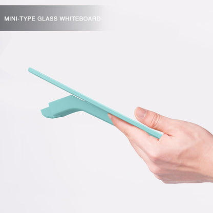 Small Glass Desktop Whiteboard Dry-Erase, Mini Pure Glass Whiteboard Stand