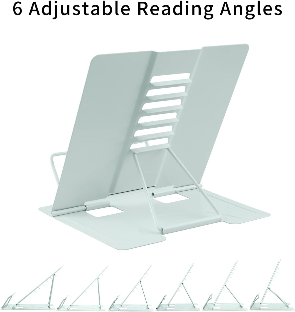 MSDADA Desk Book Stand Metal Reading Rest Book Holder Adjustable